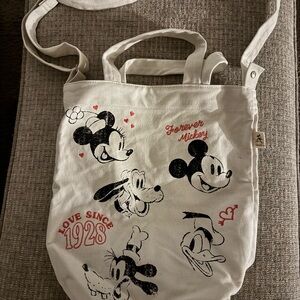 Disney Forever Mickey Canvas Tote-Love Since 1928, NWOT